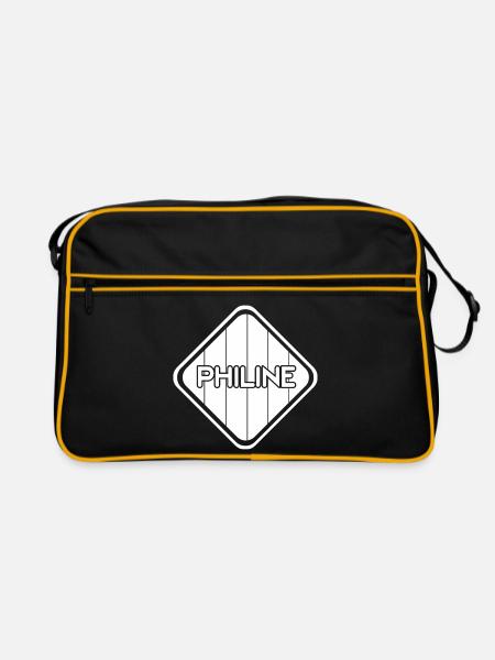 Vor als Geschenk - Retro Tasche - Schwarz/Gold