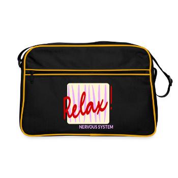 Nervous System Relax - Retro Bag - black/gold - Front