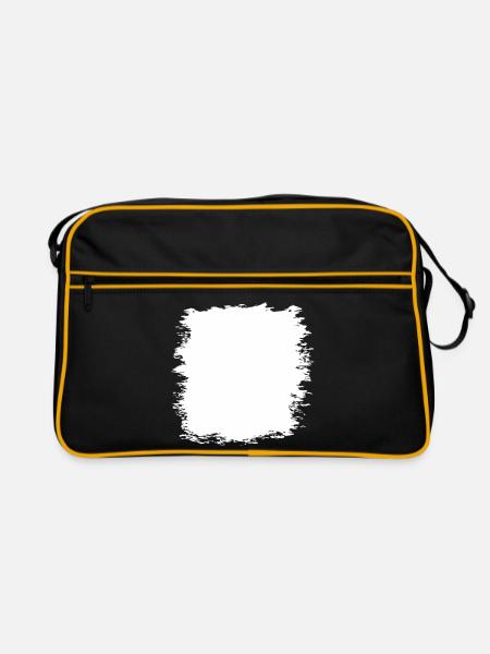 Grunge Textur Hintergrund (Used Look) - Retro Tasche - Schwarz/Gold