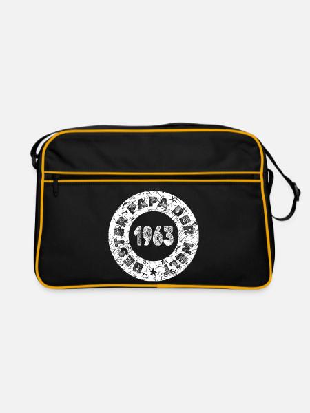 1963 - Retro Tasche - Schwarz/Gold