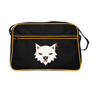 Halloween Werwolf Herren - Retro Tasche - Schwarz/Gold - Vorne