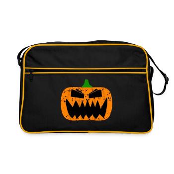 Evil Pumpkin - Retro Bag - black/gold - Front