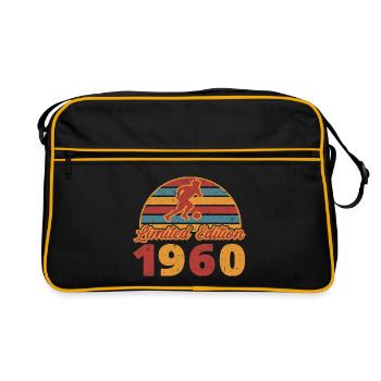 Football footballer Footballer's birthday 1960 - Retro Bag - black/gold - Front