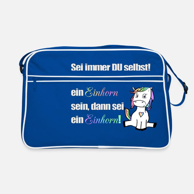 Sei immer du selbst Retro Tasche