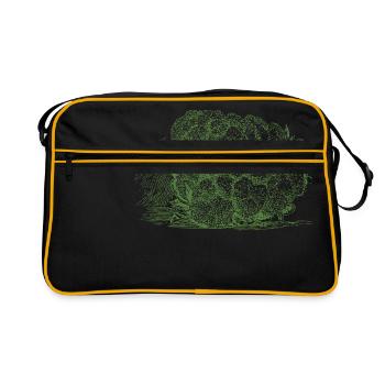 chou-fleur du chou-fleur légume Halloween - Sac Retro - noir/or - Devant