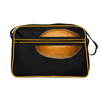 pain baguette broetchen crossaint Baecker pain bu - Sac Retro - noir/or - Devant