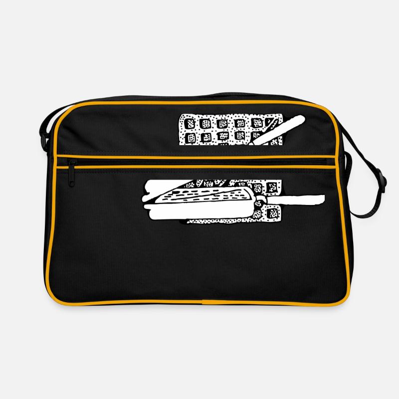 belgian waffles belgische waffeln breakfast5 Retro Tasche