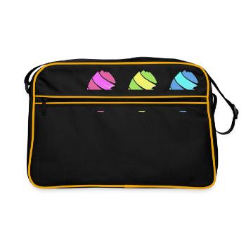 Les oeufs de Pâques oeufs de ostern75 Oeufs - Sac Retro - noir/or - Devant