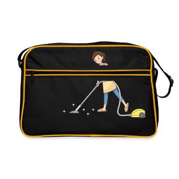 Nettoyage Nettoyage Nettoyage dame balai wischmop61 - Sac Retro - noir/or - Devant