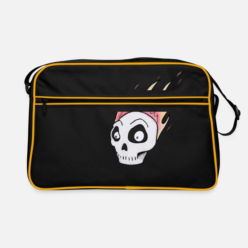 Brennen skull1 Retro Tasche
