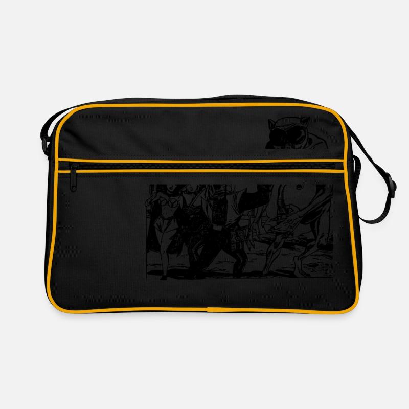Old retro future Alien Monster Design Retro Bag