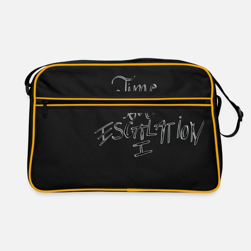 Time for Escalation - Retro Tasche - Schwarz/Gold