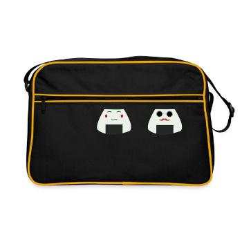 équipe onigiri - Sac Retro - noir/or - Devant