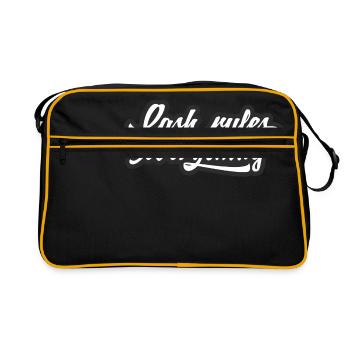 Cash rules everything - Retro Tasche - Schwarz/Gold - Vorne
