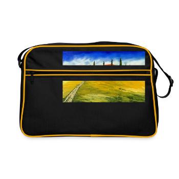 Typical Tuscan motif - Retro Bag - black/gold - Front