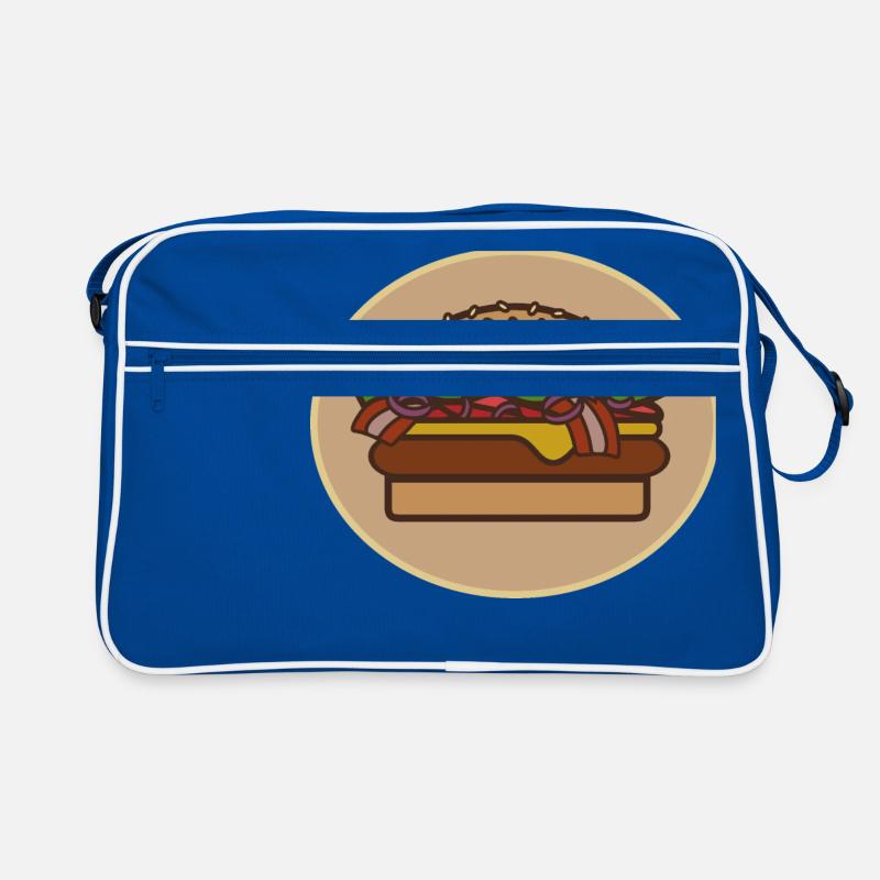 Cheeseburger Retro Tasche