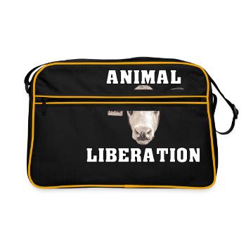 Animal Liberation Kalb - Sac Retro - noir/or - Devant