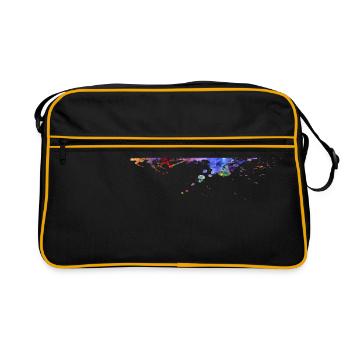 Hamburg Skyline - Retro Tasche - Schwarz/Gold - Vorne