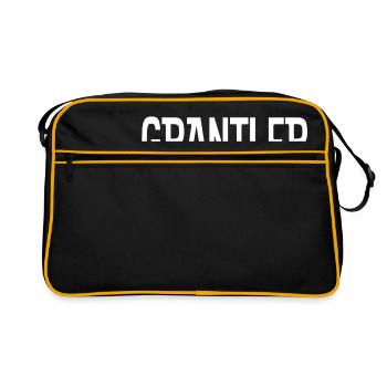 Grantler, lustiges Geschenk - Retro Tasche - Schwarz/Gold - Vorne