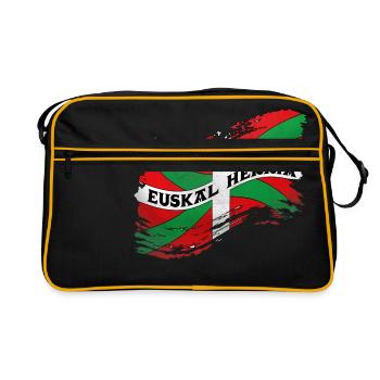 Drapeau Basque - Sac Retro - noir/or - Devant
