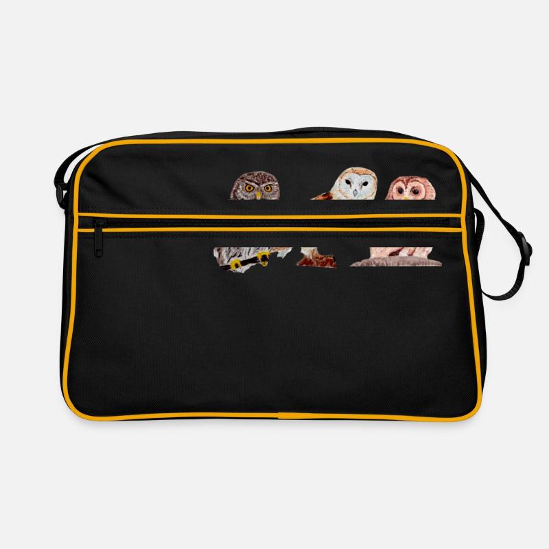 Trio de chouettes Sac Retro