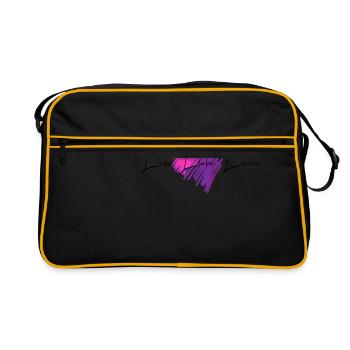 Vive - Amour - Rire - Sac Retro - noir/or - Devant