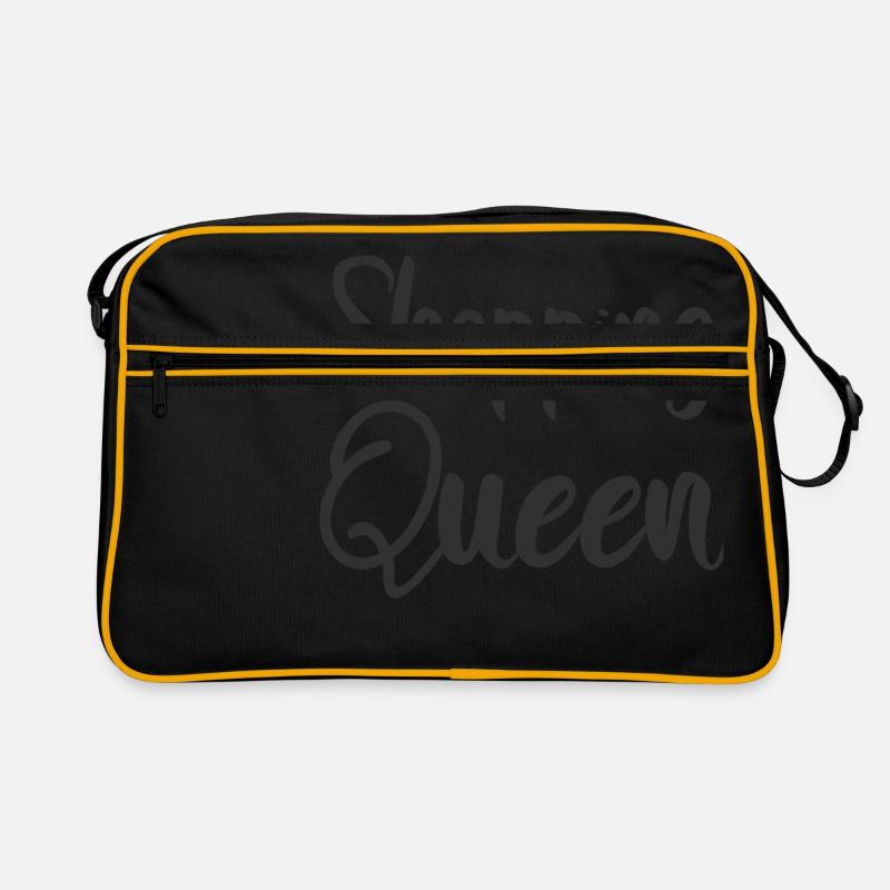 Lettrage design SHOPPING QUEEN Sac Retro
