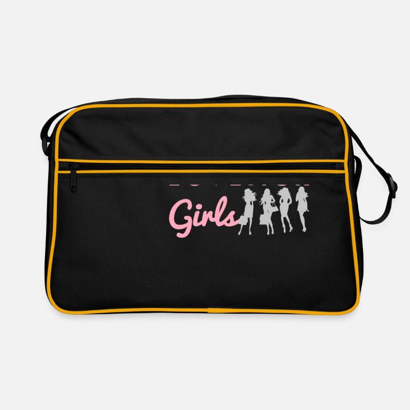 Liebeskummer Mädchen Blackpink - Retro Tasche - Schwarz/Gold