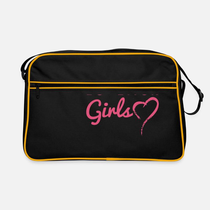 Liebeskummer Mädchen Blackpink - Retro Tasche - Schwarz/Gold