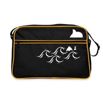 Dauphins - Sac Retro - noir/or - Devant