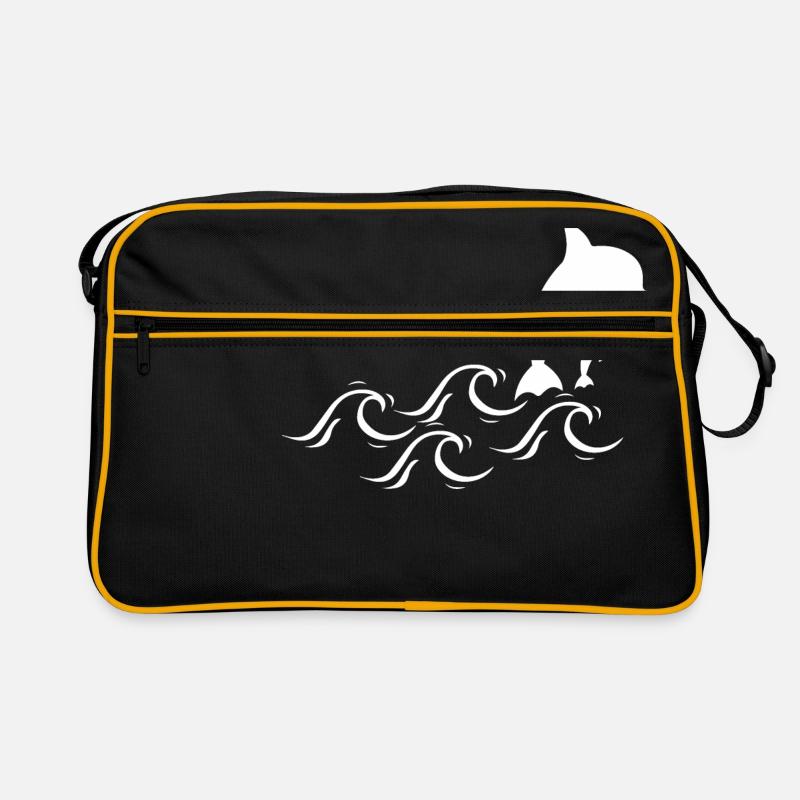 Dauphins - Sac Retro - noir/or