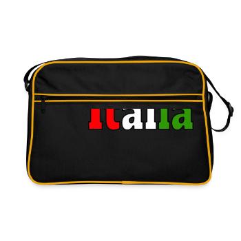 Italy - Retro Bag - black/gold - Front