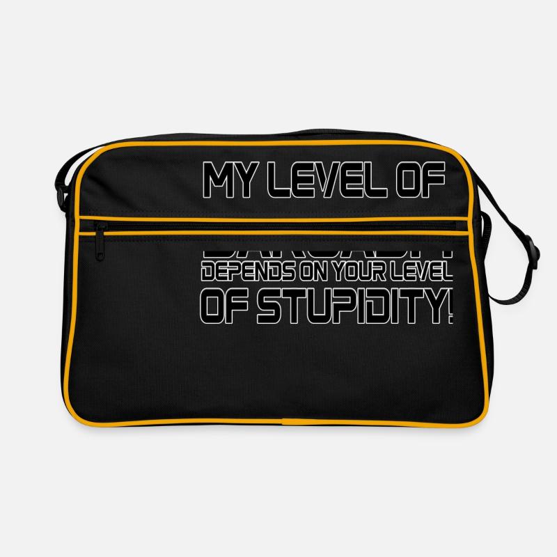 Sarcasm - Retro Bag - black/gold