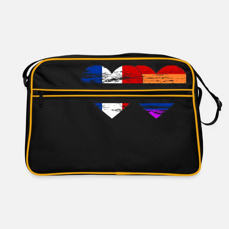 Frankreich Regenbogen Flagge used Retro Tasche