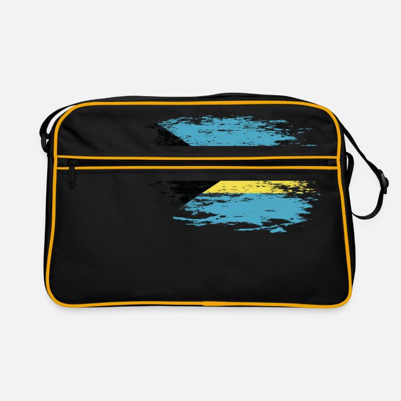 Drapeau des Bahamas utilisé Sac Retro
