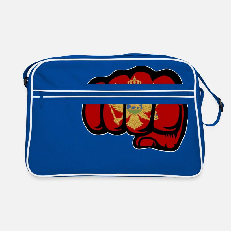 Montenegro Flagge Faust Retro Tasche