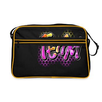 team - Retro Bag - black/gold - Front
