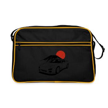 FD3S Gift JDM Motorsport Japan Car - Retro Bag - black/gold - Front
