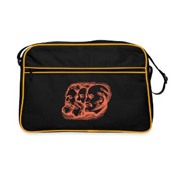 Chemnitz cadeau Karl Marx Marxisme - Sac Retro - noir/or - Devant