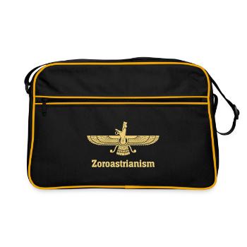Zoroastrianism Cadeau Faravahar Zarathustra - Sac Retro - noir/or - Devant