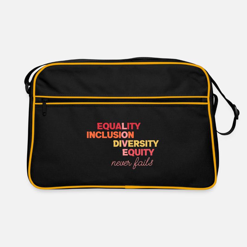 Equality Inclusion Diversity Justice Retro Bag