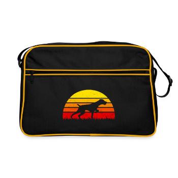 Drahtharr Hunting Dog Sunset Dogs - Retro Bag - black/gold - Front