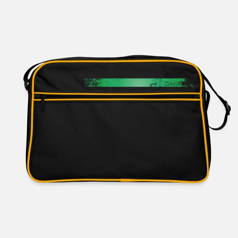 Couleur blob splash peinture peintre cadeau rayures vert Sac Retro
