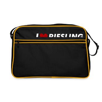I love Riesling - Retro Bag - black/gold - Front