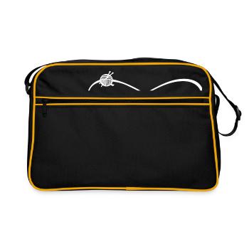 Wool Knitting Needles Knitting Infinity Infinity - Retro Bag - black/gold - Front