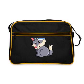 Matelot Loup - Sac Retro - noir/or - Devant
