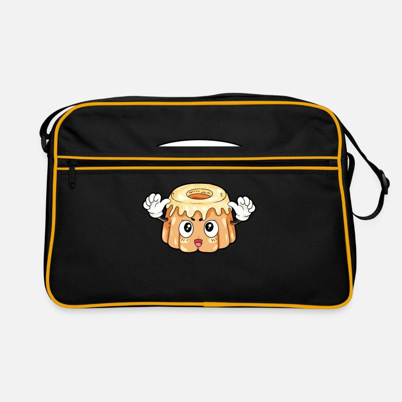 Pudding Essen Feinschmecker Geschenk Retro Tasche