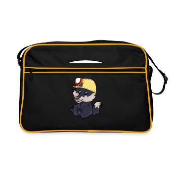 Miner Wolf - Retro Bag - black/gold - Front