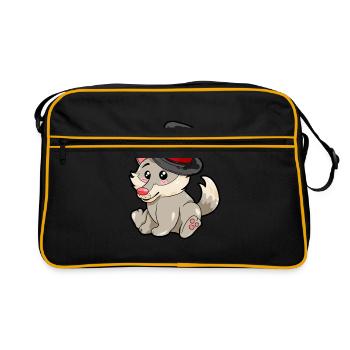 Magician Wolf - Retro Bag - black/gold - Front