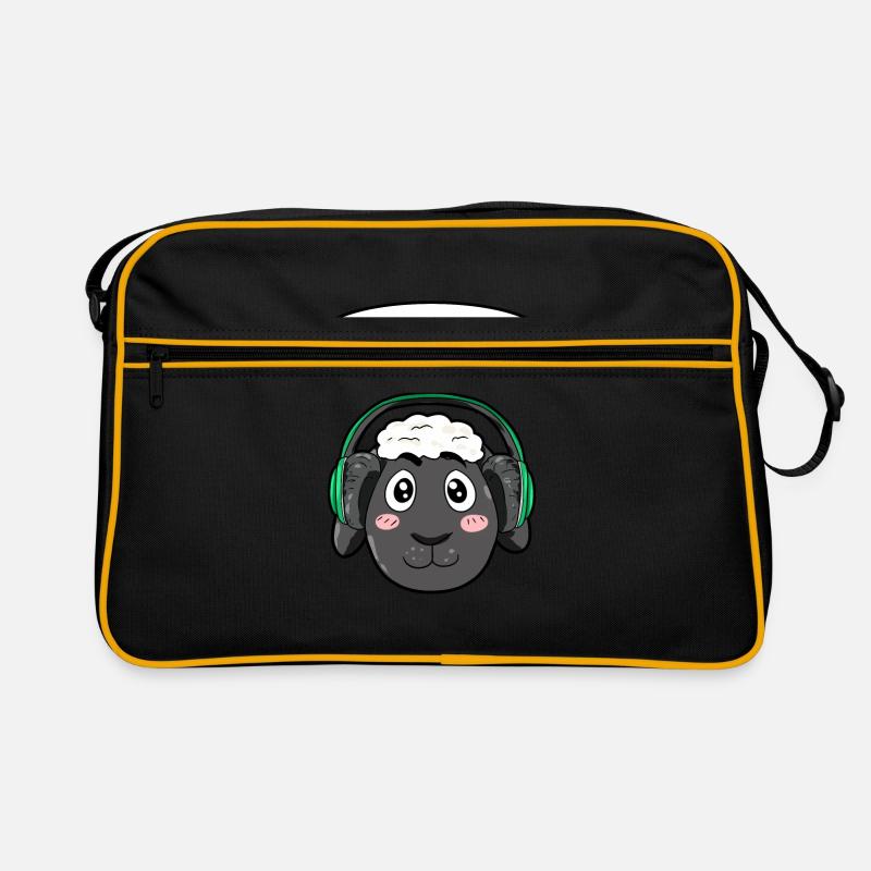 Mouton avec écouteurs Sac Retro